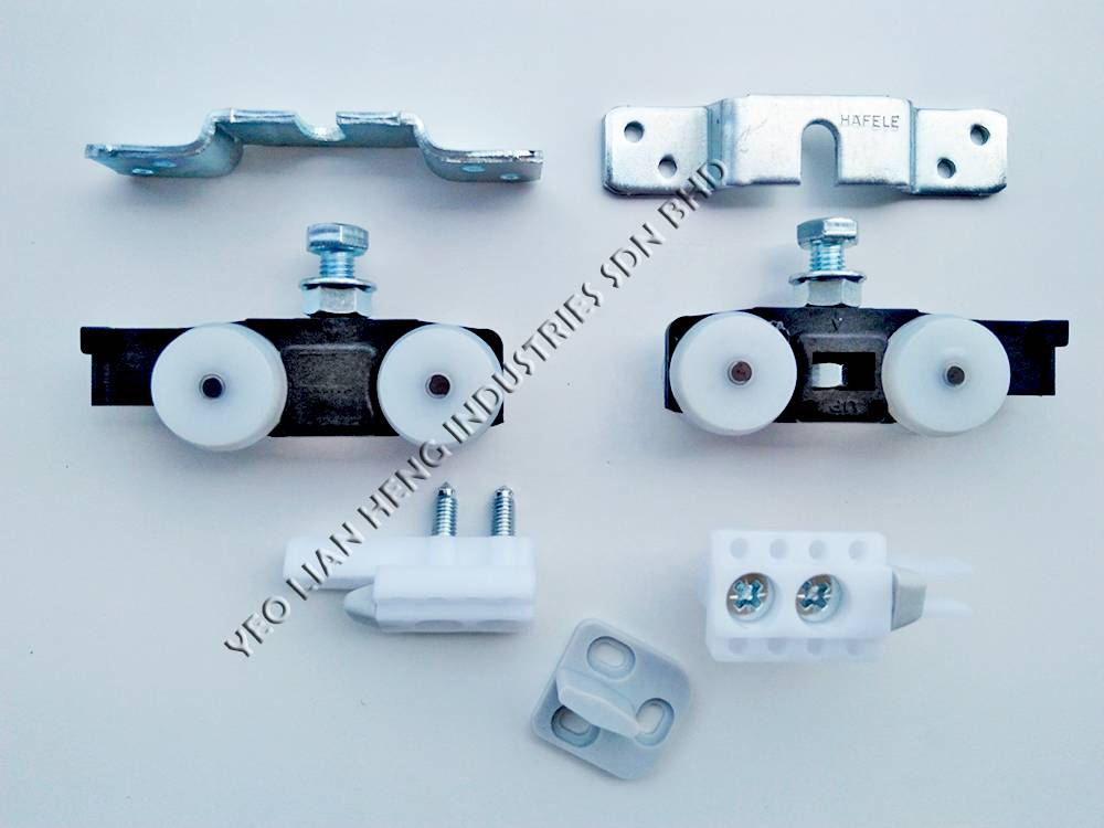 HAFELE WOODEN SILENT SLIDING DOOR FITTING FOR SINGLE DOOR MAX LOAD 60KG