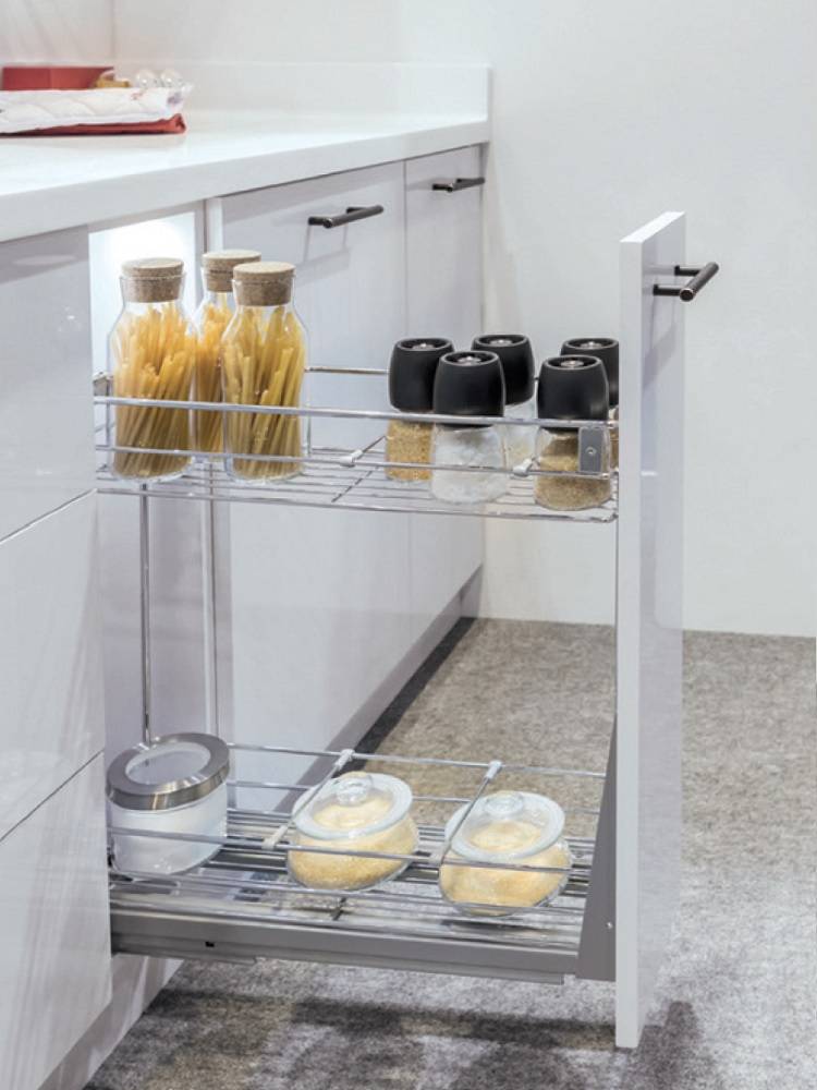 HAFELE SUS 304 NARROW FRONT PULLOUT BASKET