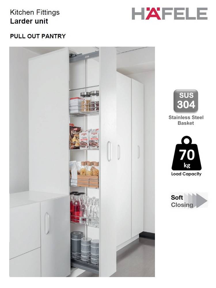 HAFELE SUS 304 PULLOUT PANTRY
