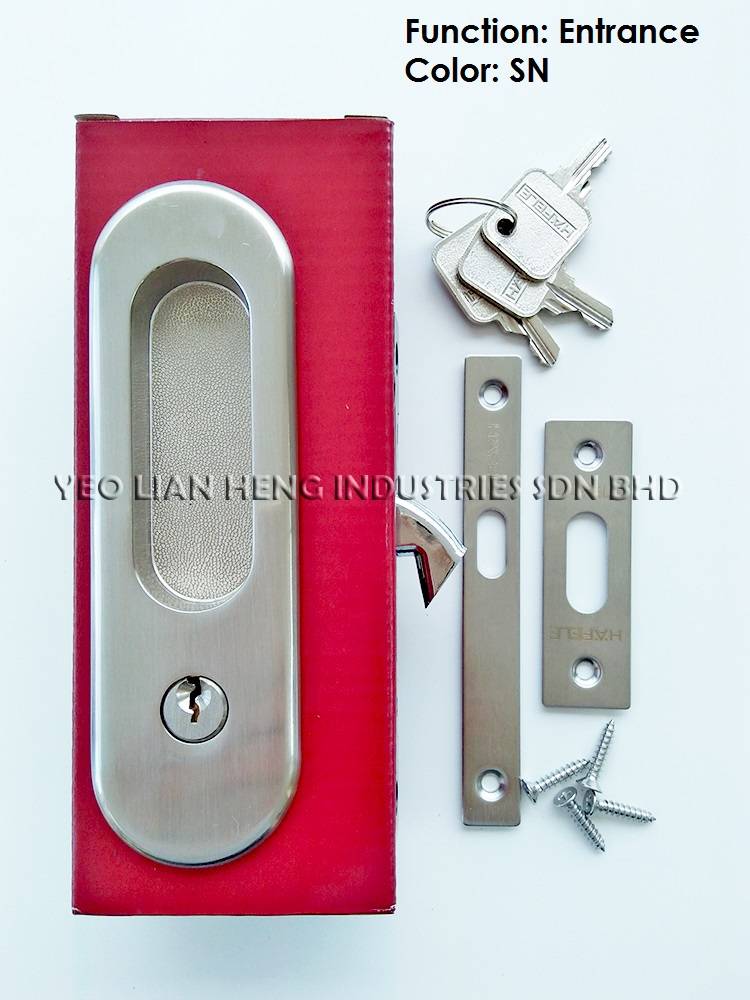 HAFELE SLIDING DOOR LOCK WITH HANDLE ENTRANCE
