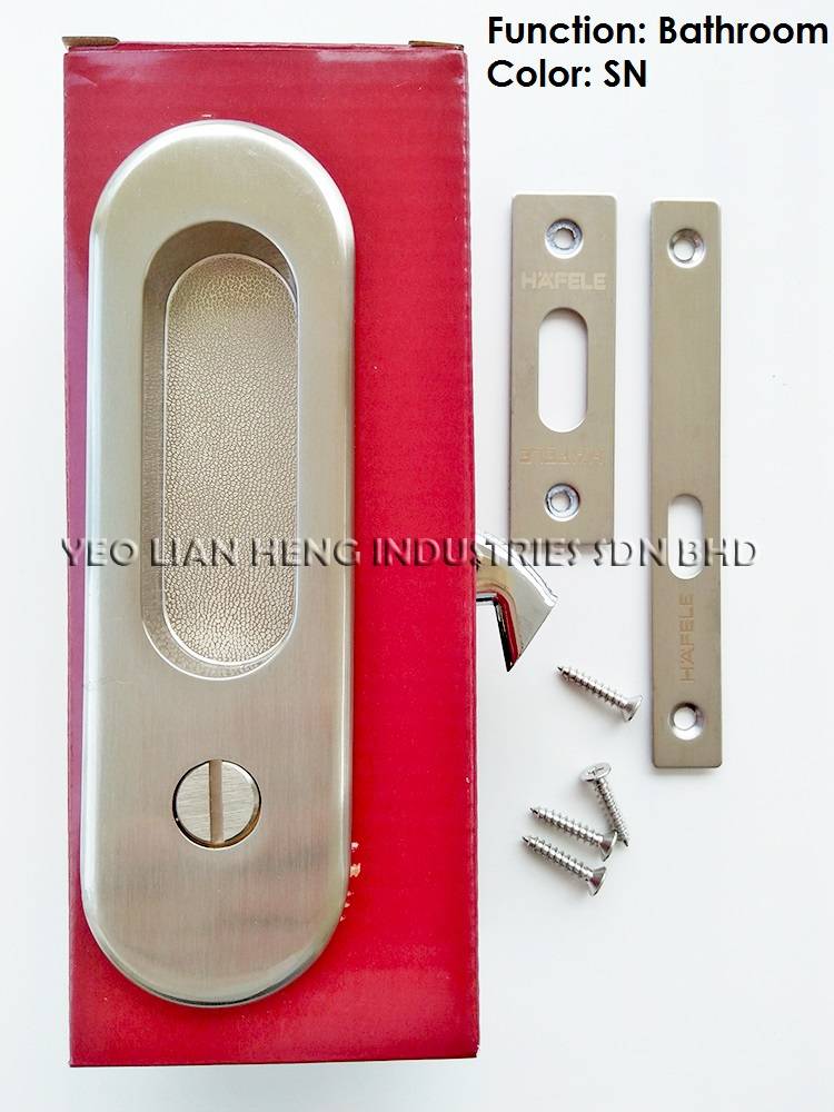 HAFELE SLIDING DOOR LOCK WITH HANDLE BATHROOM