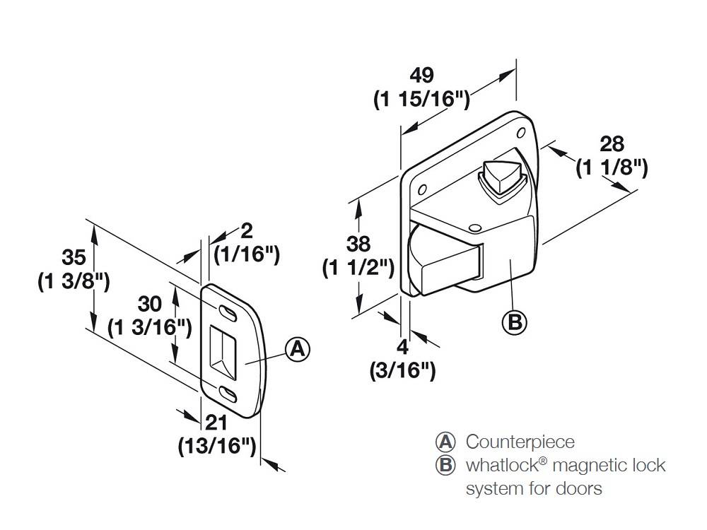HAFELE WHATLOCK LOCK SYSTEM FOR DOORS