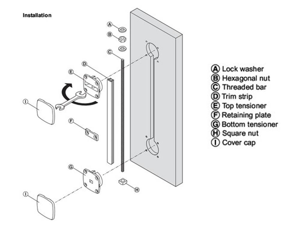 HAFELE PLANOFIT STRAIGHTENING FITTING DOOR HEIGHT ≤2400MM