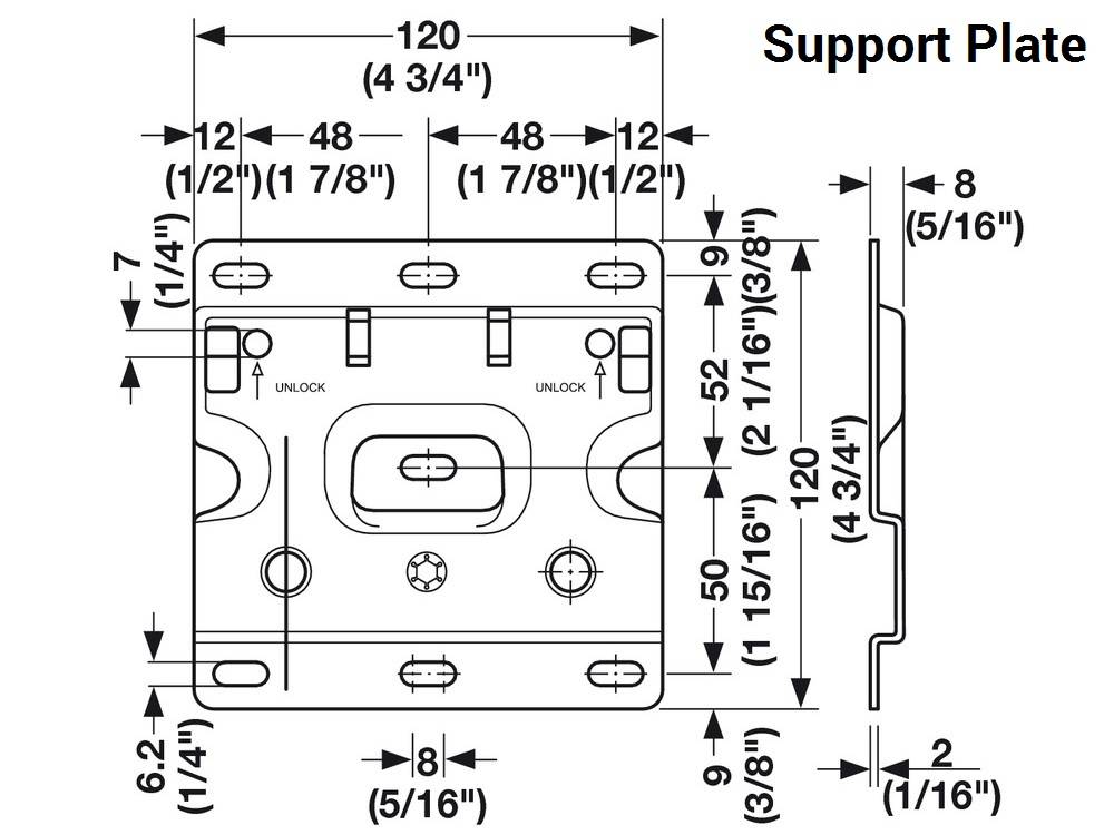HAFELE HEAVY DUTY SUSPENSION BRACKET / HANGER / HANGING BRACKET